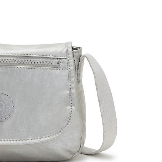 Kipling Sabian Metallic Crossbody Mini Väska Silver | SE 1865TC